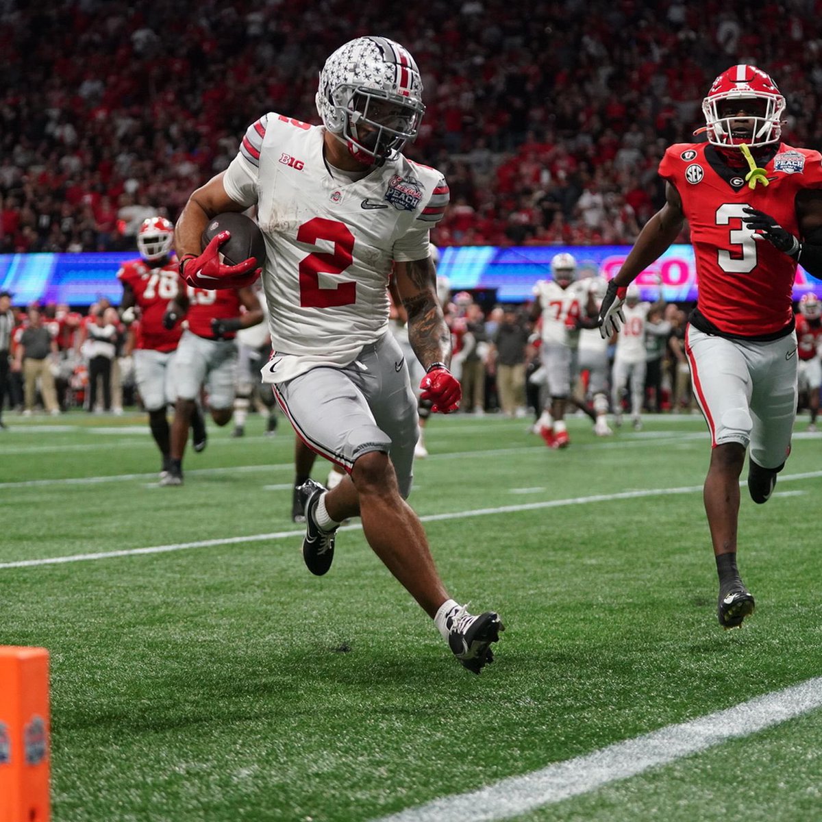 steven_baker3's tweet photo. CFB NATIONAL CHAMPIONSHIP POTD:

EMEKA EGBUKA FIRST TD (+700)

You will get a notification from Steven Baker when he crosses the goal line first. https://t.co/vB6C7vzCeG