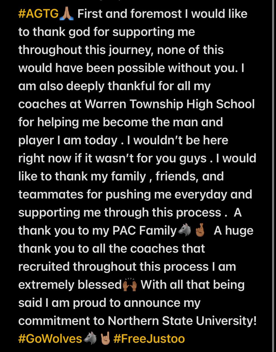 #AGTG 🙏🏽Home🏠100% committed <a href="/wthsfb/">WTHS Blue Devil FB</a> <a href="/NSUWolves_FB/">Northern State Football🐺 🏈</a>