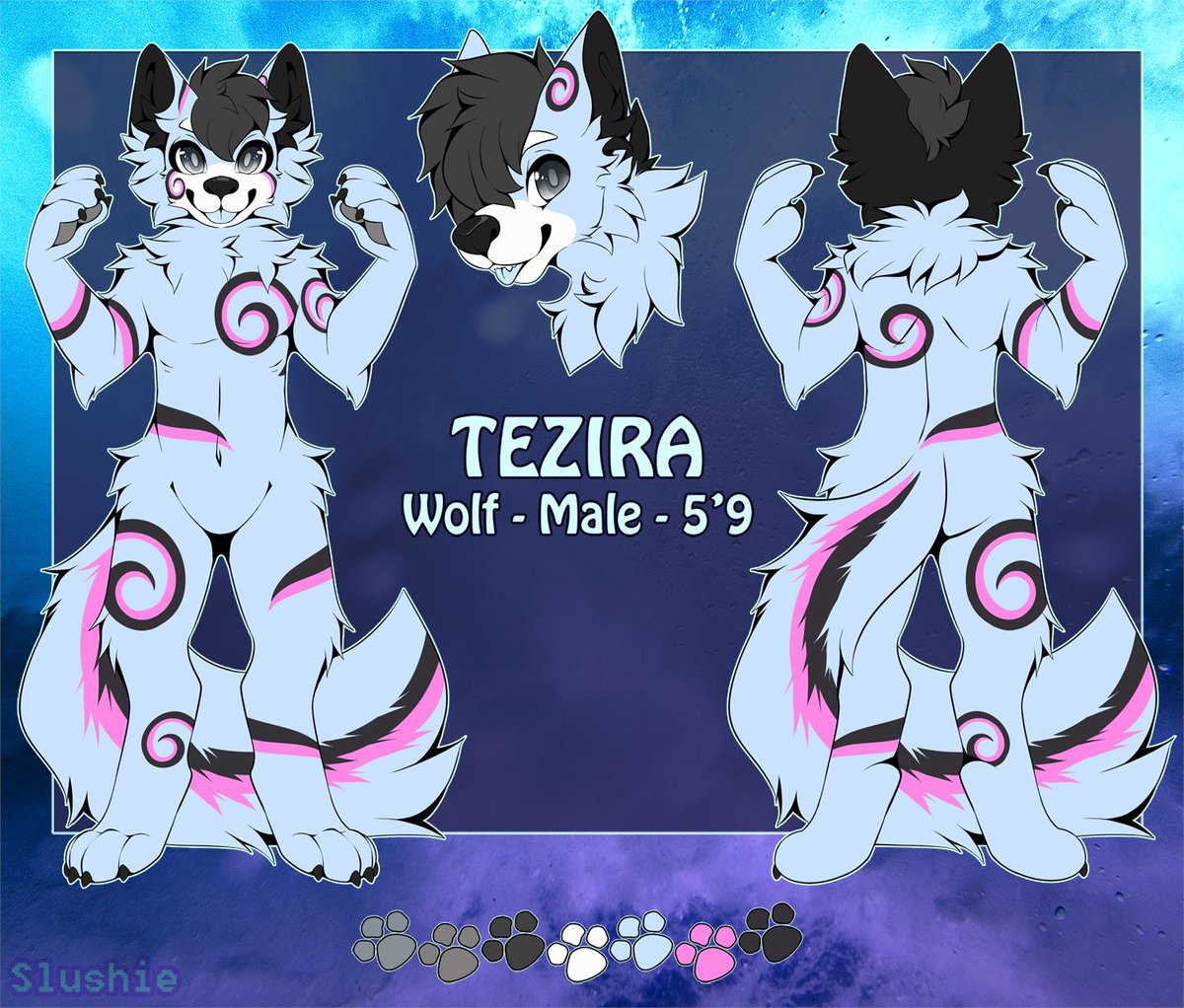 Ref sheet for <a href="/Tezira_/">Tezira</a>   :D!!

#furry #furryart #furryartwork
