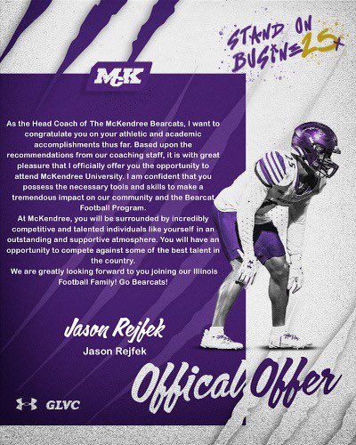 James Ellis (@jamesellis111) on Twitter photo Blessed to received an offer <a href="/Mckendree_FB/">McKendree Football</a> had an amazing visit, thank you <a href="/CoachRejfek/">Jason Rejfek</a> thankful for this opportunity
<a href="/Tinley_Football/">Tinley_Football</a> <a href="/PrepRedzoneIL/">Prep Redzone Illinois</a> <a href="/DeepDishFB/">DEEP DISH FOOTBALL</a> Blessed to received an offer <a href="/Mckendree_FB/">McKendree Football</a> had an amazing visit, thank you <a href="/CoachRejfek/">Jason Rejfek</a> thankful for this opportunity
<a href="/Tinley_Football/">Tinley_Football</a> <a href="/PrepRedzoneIL/">Prep Redzone Illinois</a> <a href="/DeepDishFB/">DEEP DISH FOOTBALL</a>