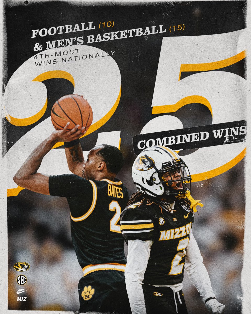 Our "Will to Win" is on full display. 

#MIZ 🐯