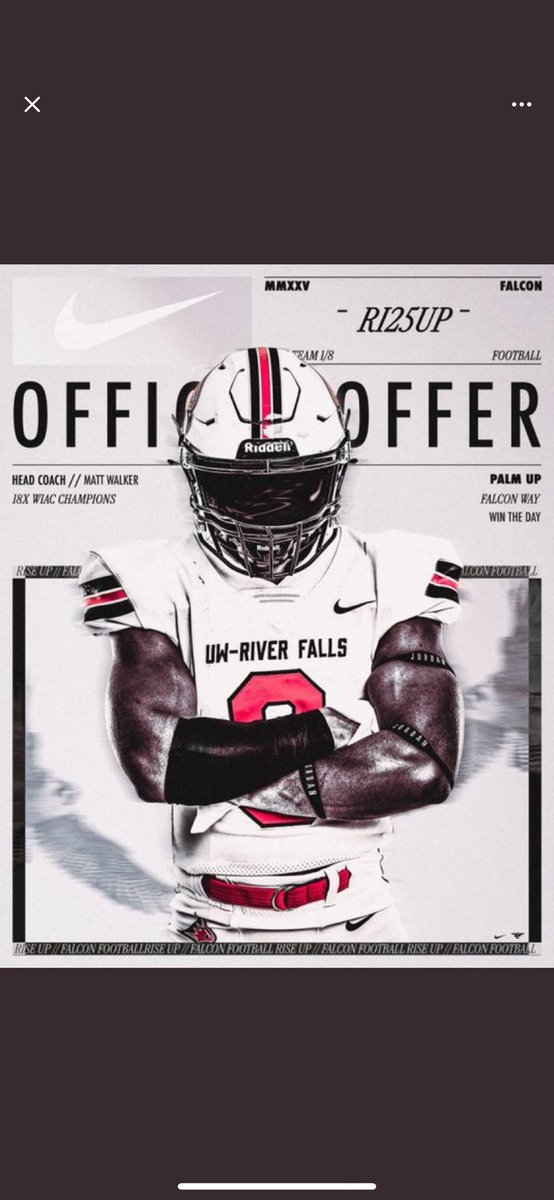 after a great talk with <a href="/CoachWalkerRF/">Matt Walker</a> im thankful to receive a offer from UWRF!