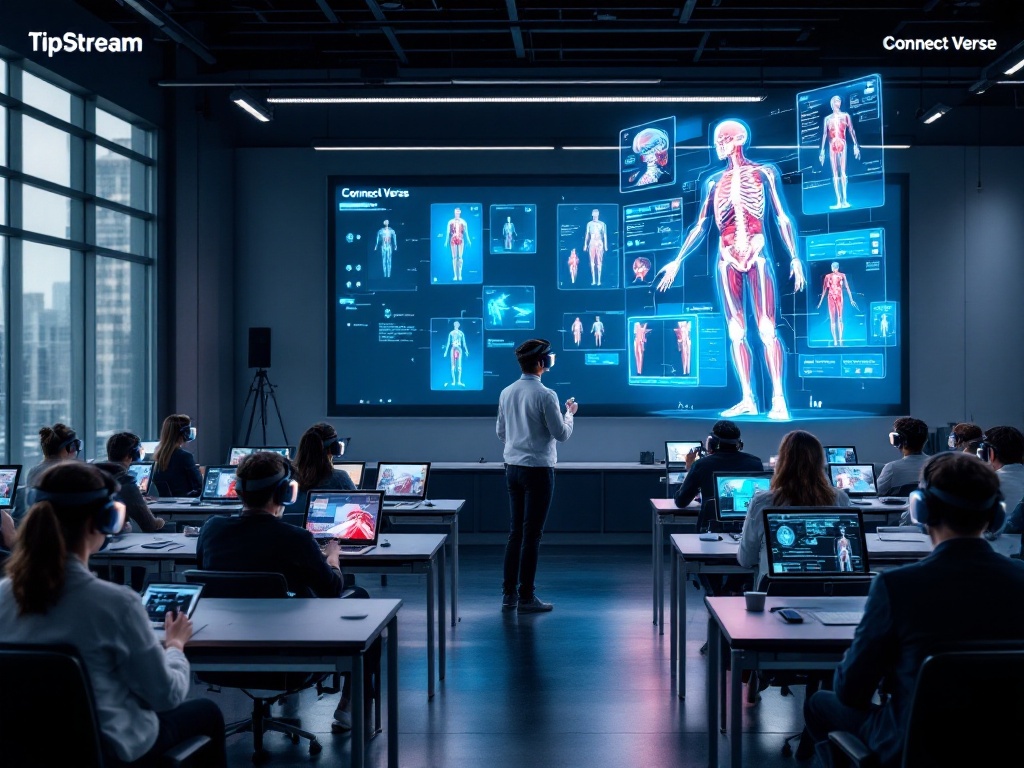 Tipstream2024's tweet image. TipStream x Connect Verse: Where collaboration meets innovation! Experience next-gen education with interactive 3D anatomy and seamless partner engagement ⚡️

The classroom of tomorrow, today! 🚀

#TipStream #Solana #Web3 #Innovation #ConnectVerse"