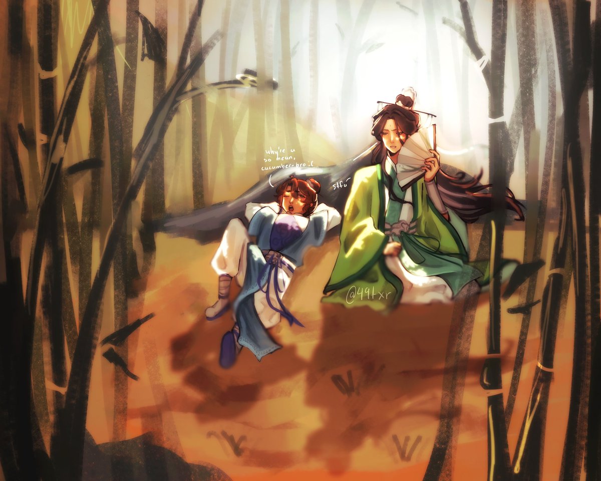 49txr's tweet photo. Haven’t posted any art in a while (2 years), so have some #cumplane fanart!! platonic or romantic idc #svsss #ShenQingqiu #shangqinghua https://t.co/Eu53WJNQMb