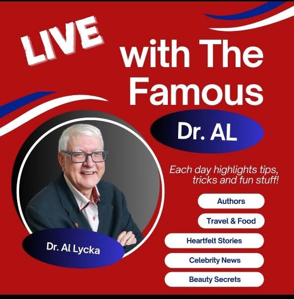 Tuesday, Jan 21, we will be live on radio with Dr. Allen Lycka on his syndicated show “ LIVE with the FAMOUS DR. AL”.
 It will be aired at 10:00 am ET:
TuneIn: (PC or Mac Computer) tunein.com
We will be sharing ideas from our book Have a Love Affair with Travel.