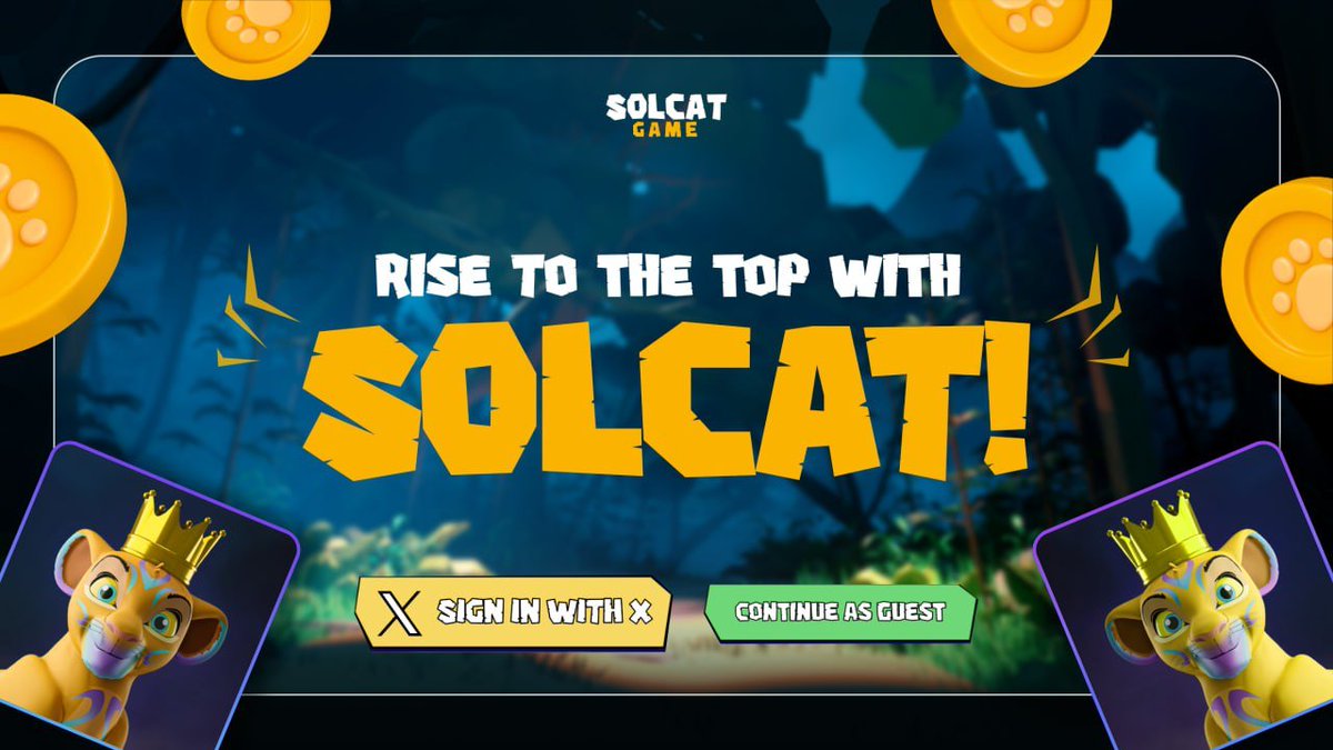 💪 Show off your skills and rise to the top with $SOLCAT! 

Compete, play, and claim your spot as a true champion. 🏆