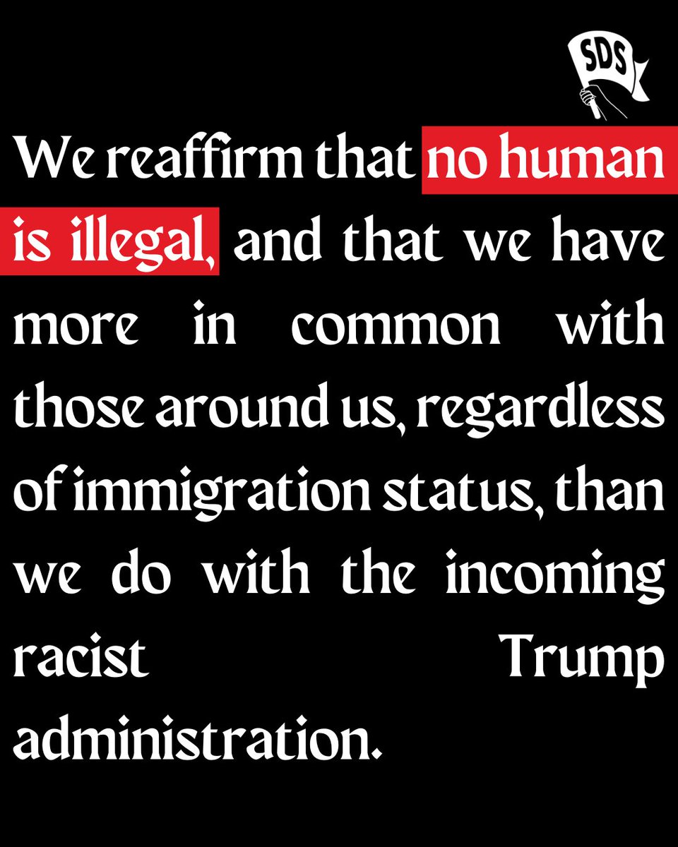 National SDS tweet media