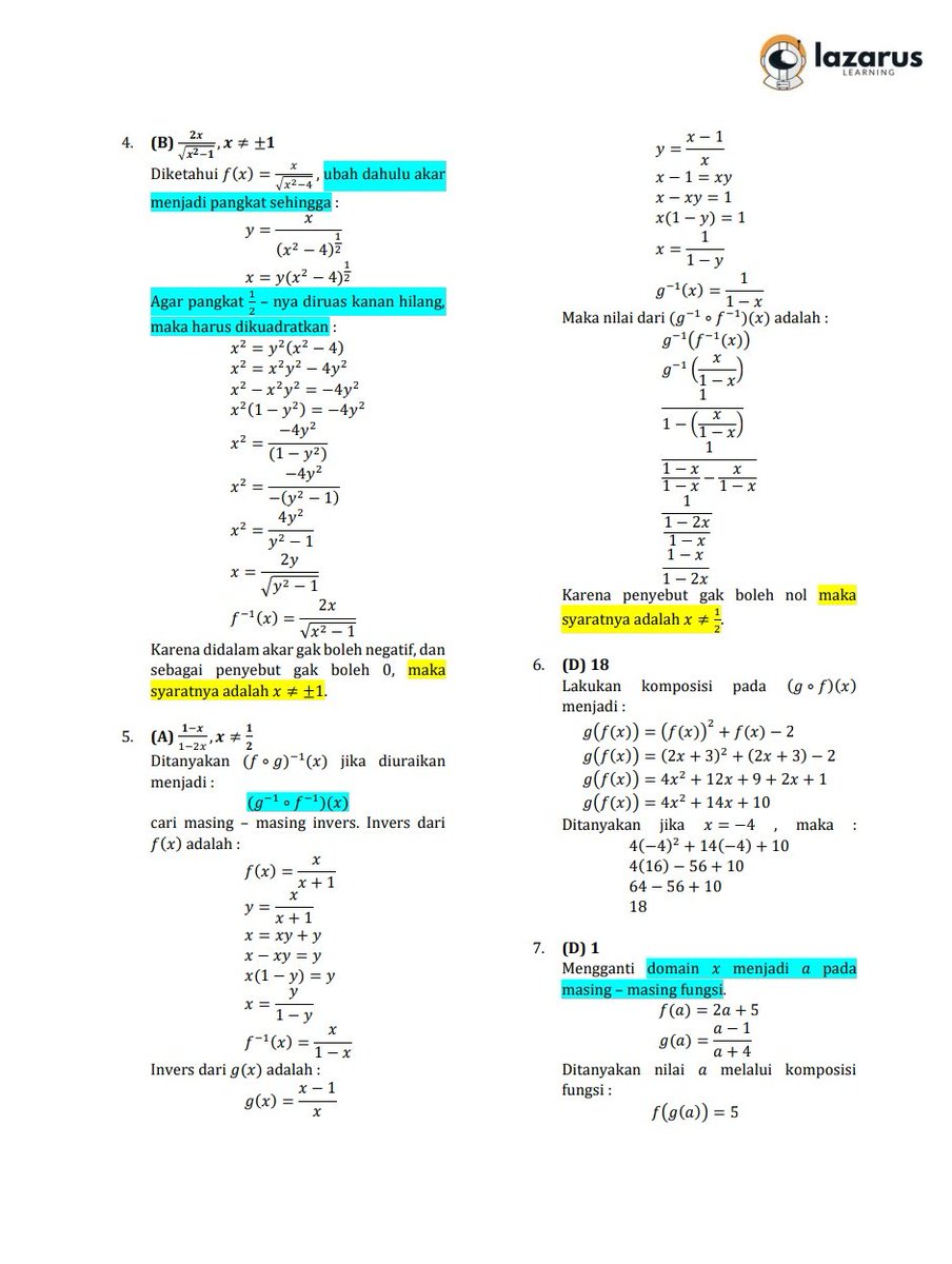 wassupbrodi's tweet image. ﾟ⁠.⁠*⁠･⁠｡ﾟ PEMBAHASAN LATSOL SNBT 2025 ━⁠☆
✧  subtest : PK
 ⁠❥⁠  FUNGSI KOMPOSISI &amp;amp; INVERS

help like/rt are appreciate 🫶🏻
source : alternatifa

tag ; #studytwt #materidasar #PK #ambisverse #alternatifa

klik #kebunlatsol untuk cek latsol' yg aku sharee 😸😸