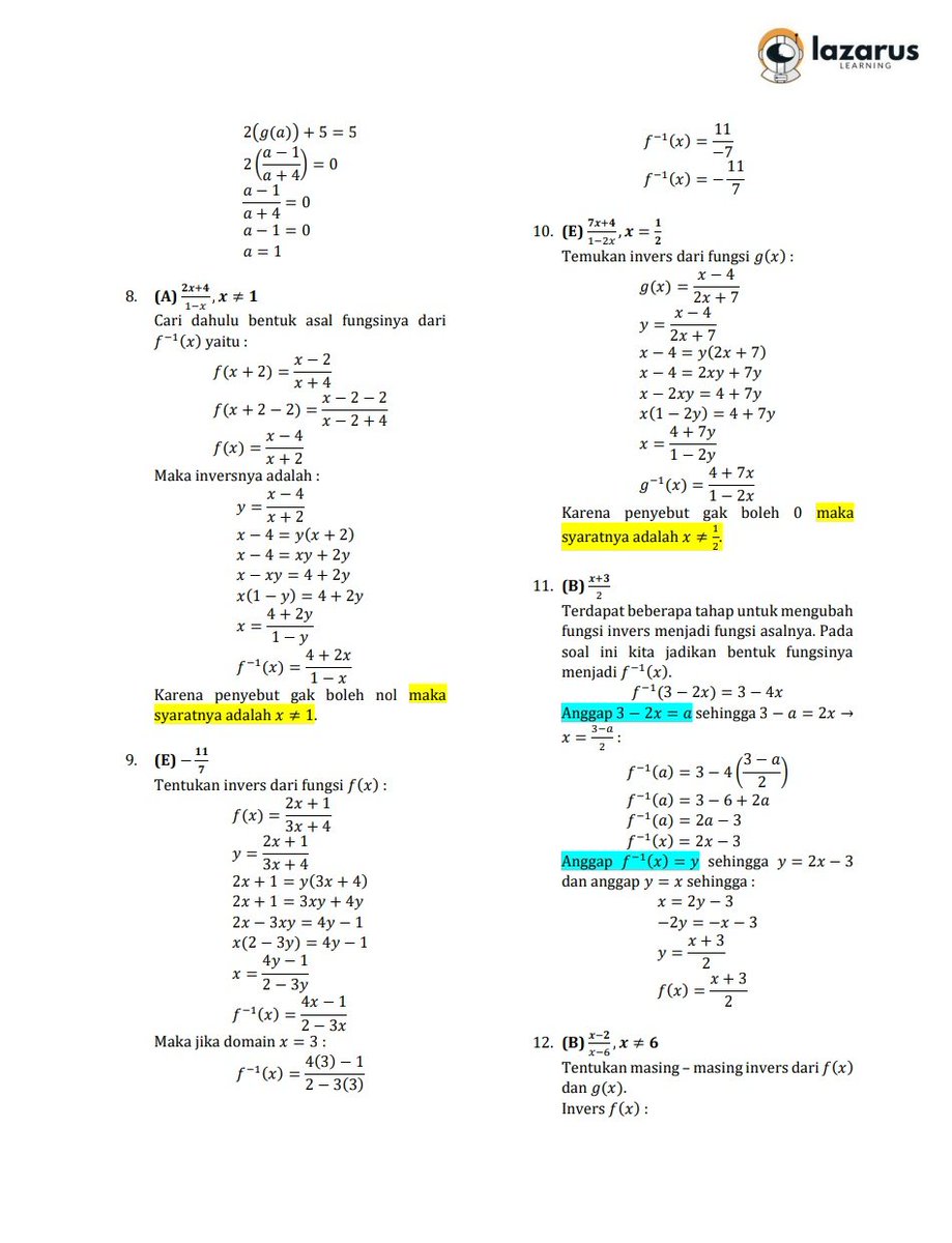 wassupbrodi's tweet image. ﾟ⁠.⁠*⁠･⁠｡ﾟ PEMBAHASAN LATSOL SNBT 2025 ━⁠☆
✧  subtest : PK
 ⁠❥⁠  FUNGSI KOMPOSISI &amp;amp; INVERS

help like/rt are appreciate 🫶🏻
source : alternatifa

tag ; #studytwt #materidasar #PK #ambisverse #alternatifa

klik #kebunlatsol untuk cek latsol' yg aku sharee 😸😸