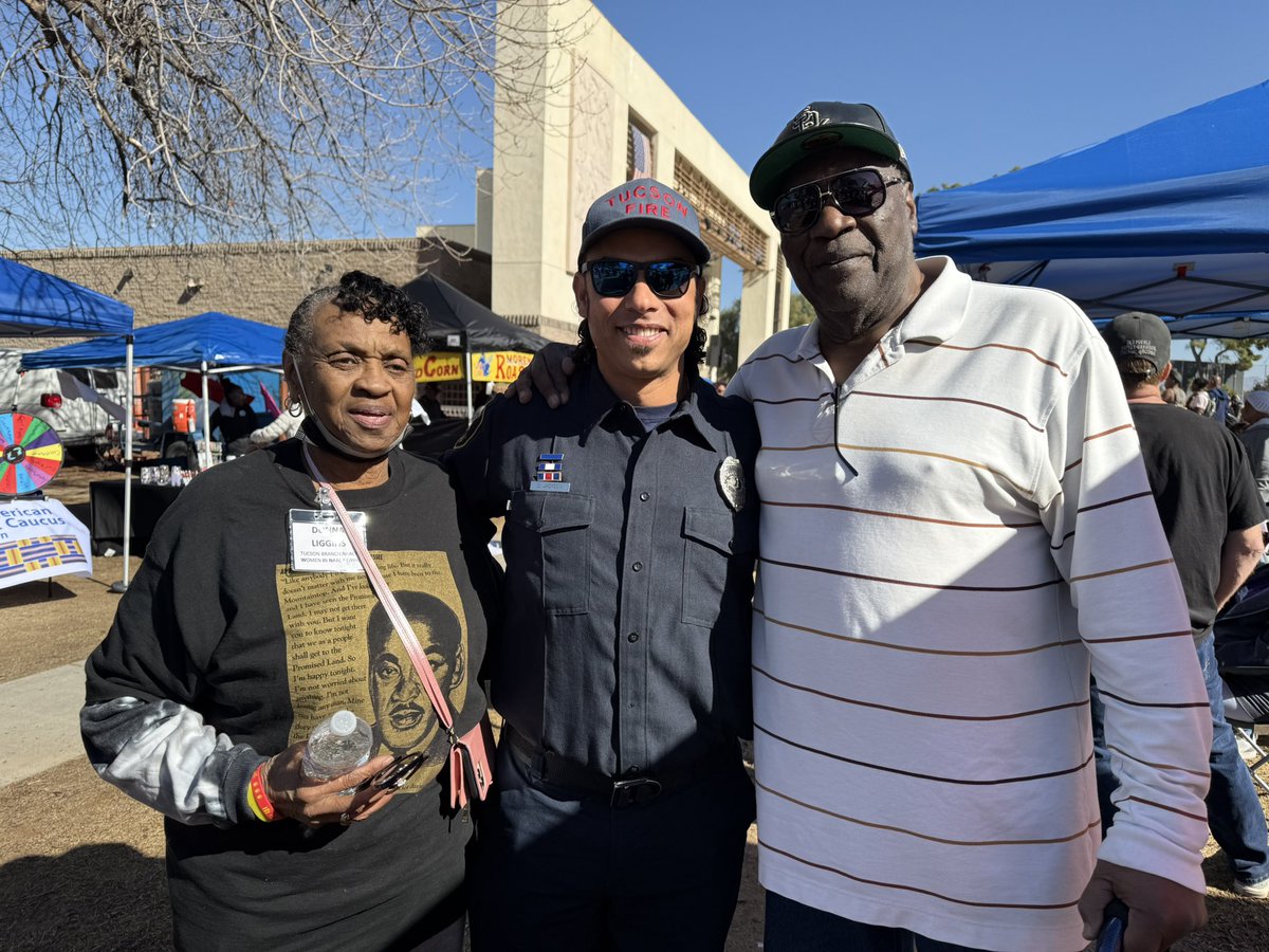 TucsonFireDept's tweet image. Tucson Fire is honored to be a part of the MLK Day celebration at Reid Park, celebrating Dr. King&apos;s legacy and the continued work for justice and equality in our community. 
#MLKDay #Tucson #CommunityUnity