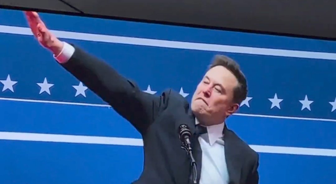 fariasbolsogata's tweet image. Ohh o @elonmusk ,levantou o bracinho ,isso é  mal sinal ...segundo a esquerda espumante global é um &quot; nazista&quot; .

Kkkkkk
Se no 1° DIA ,ele fez a esquerda tremer ,se preparem esquerdalhas ,comprem gardenal,clonazepan ,
vão precisar para os próximos anos.. 
#ElonMusk2025 
🚀🚀