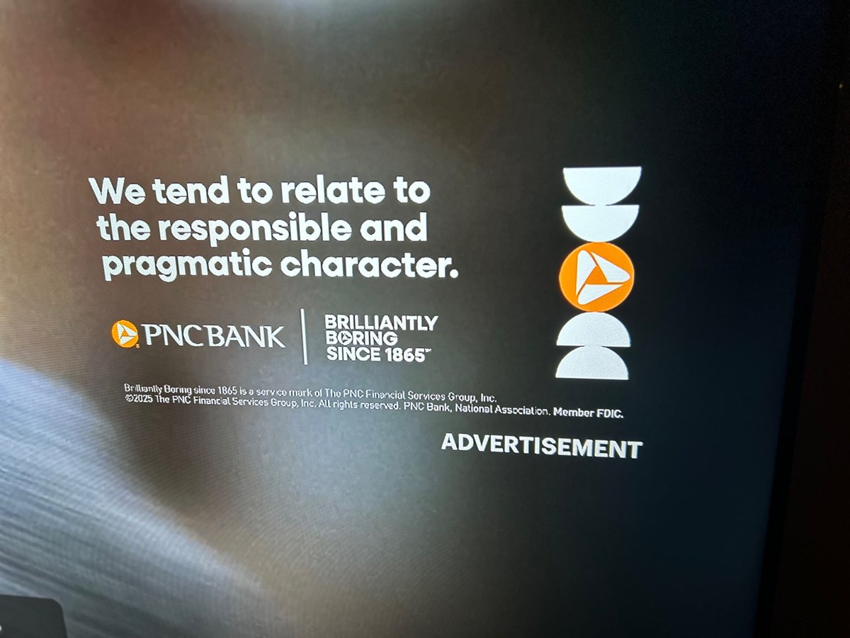 Introduced grown son to X-files  Paused it and saw the best ad I’ve seen in a while.  Nice <a href="/PNCBank/">PNC Bank</a>