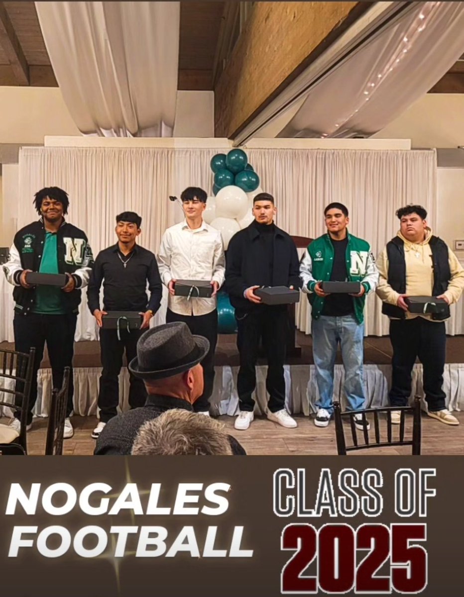 They come in as Freshman Boys, but they leave as Senior Men. 
Thank you for leaving it all on the field, gentlemen! 
~Nogales Football Class of '25~