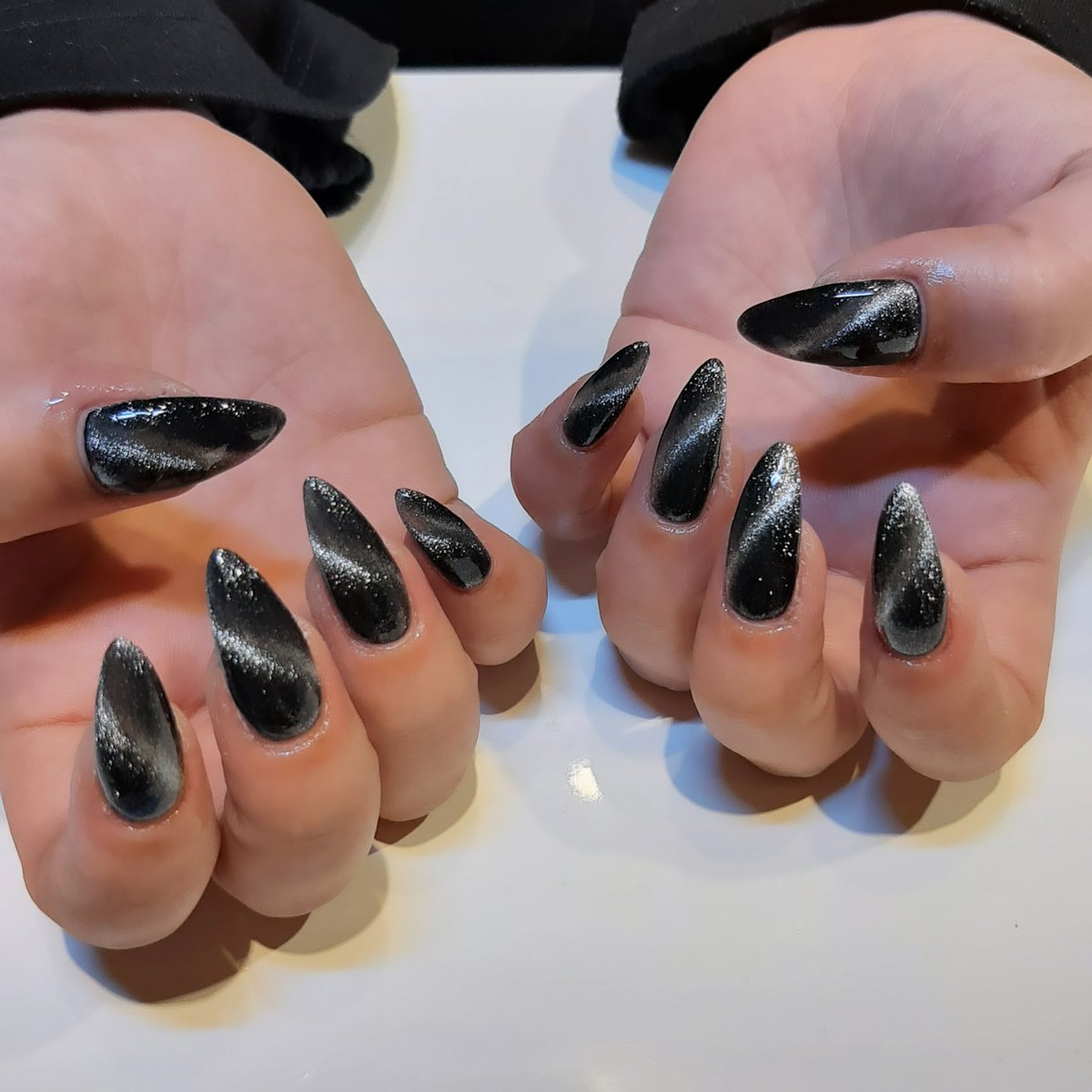 #ジェルネイル
 #マグネットネイル