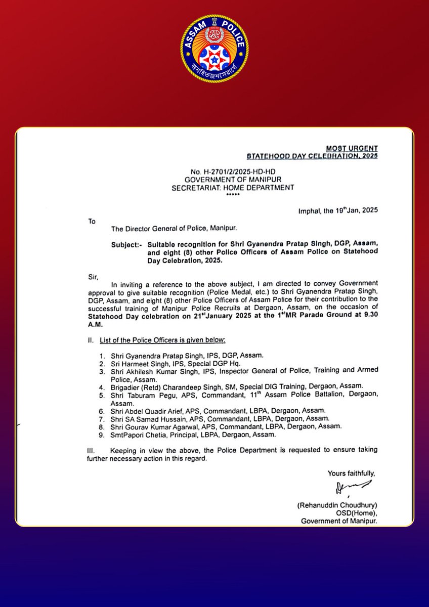 Assam Police tweet media