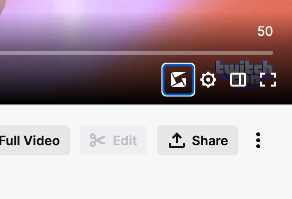 The Gyazo browser extension adds a Gyazo button to the Twitch video player. Simply click this button to capture the video frame playing on Twitch. Please try it out. <a href="/Twitch/">Twitch</a>