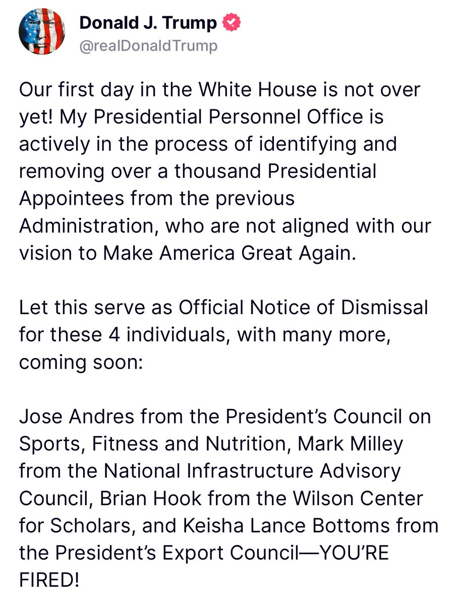 John Basham (@johnbasham) on Twitter photo BREAKING: <a href="/POTUS/">President Donald J. Trump</a> Trump Still At Work At The <a href="/WhiteHouse/">The White House</a> & Has Identified Over 1000 <a href="/JoeBiden/">Joe Biden</a> Political Appointees To Fire & Fired 4 Tonight By Name. BREAKING: <a href="/POTUS/">President Donald J. Trump</a> Trump Still At Work At The <a href="/WhiteHouse/">The White House</a> & Has Identified Over 1000 <a href="/JoeBiden/">Joe Biden</a> Political Appointees To Fire & Fired 4 Tonight By Name.