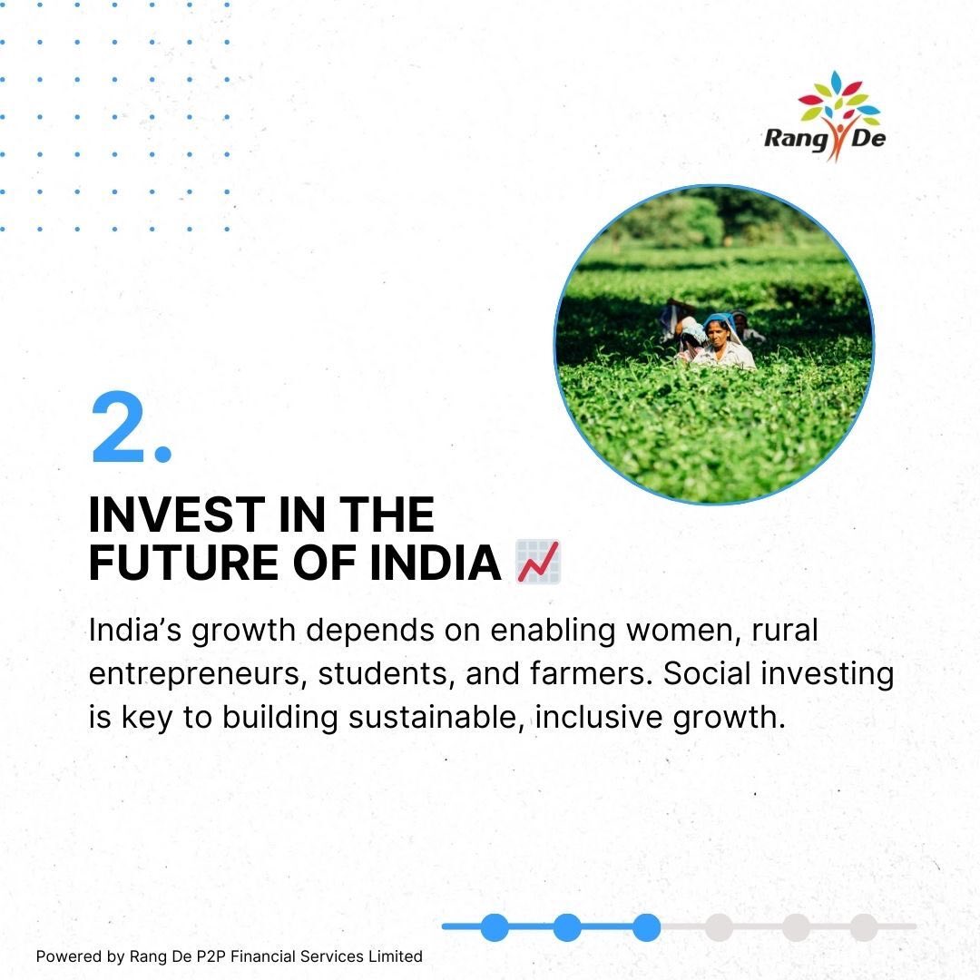 Want to make 2025 a year of creating impact? Through Rang De, your social investments can enable farmers and rural entrepreneurs across India and create hundreds of days of livelihood. The best part? You get repaid with interest!