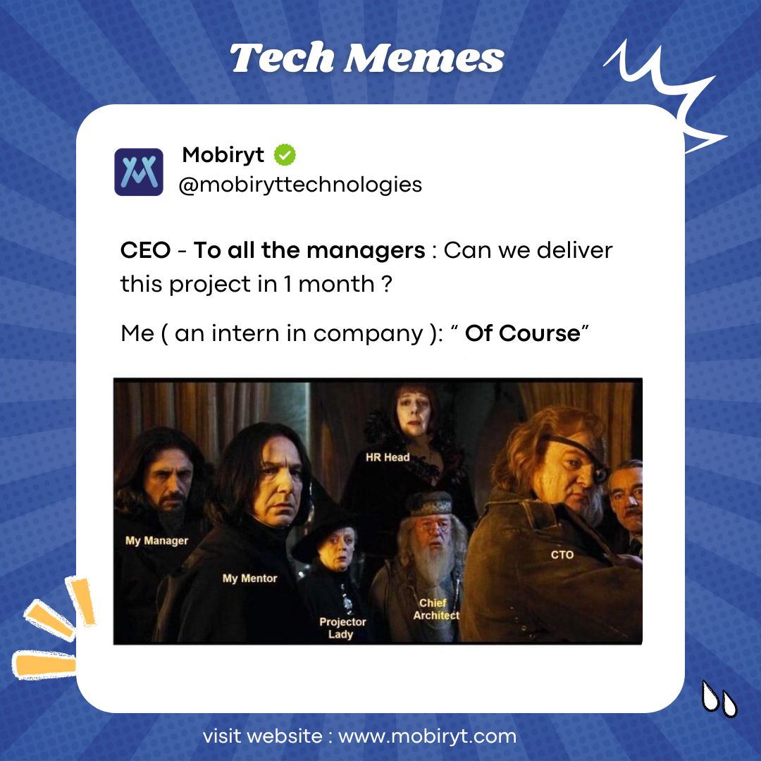 mobiryt's tweet photo. #TechMemes
Who else has confidently said 'Yes' and then regretted it later? 
Let’s hear your stories! 

#TechStruggles #TechMeme #MobirytTech #Mobiryt https://t.co/dLLeO32eyz