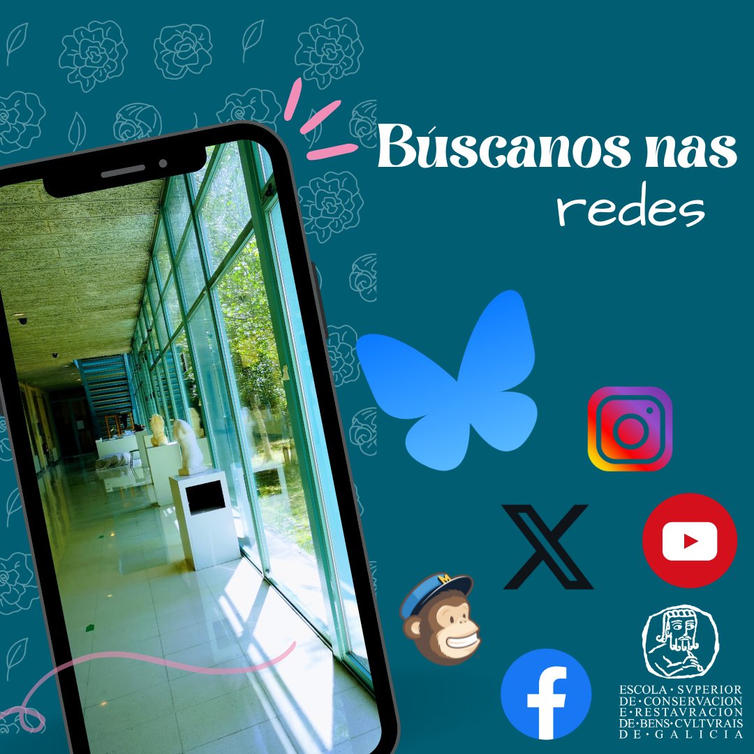 escola.conservacion (@escolaconservac) on Twitter photo #BoDía!
Comezamos hoxe o 2º cuadrimeste comezando andaina nunha nova rede. Estreamos perfil en Blue Sky como <a href="/escolaconservac/">escola.conservacion</a>.bsky.social onde, como no resto de redes, compartiremos contidos relacionados coa vida académica do centro. #BoDía!
Comezamos hoxe o 2º cuadrimeste comezando andaina nunha nova rede. Estreamos perfil en Blue Sky como <a href="/escolaconservac/">escola.conservacion</a>.bsky.social onde, como no resto de redes, compartiremos contidos relacionados coa vida académica do centro.