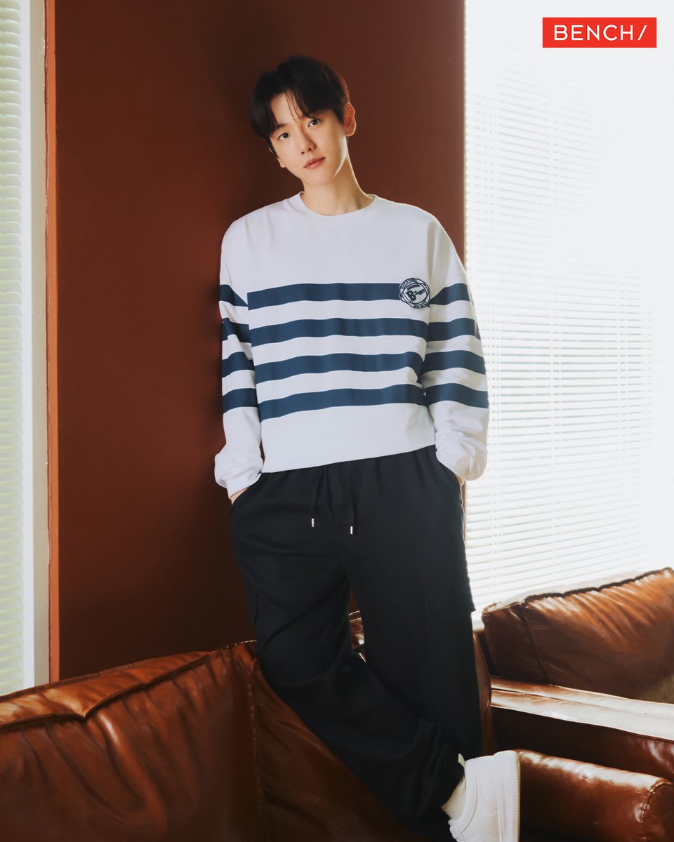benchtm's tweet photo. Weekend vibes, sorted! @B_hundred_Hyun shows us how to nail cozy and cool with this striped ensemble. 🖤 Get yours now and redefine your look.

Pullover (BWP0107) P899
Pants (BPD0883) P1199.75

Buy Official, Buy Original! Get these products plus more from our official online stores:
🛒 https://t.co/dCakf3y0ut
🛒 https://t.co/mCjQW8YyLl
🛒 https://t.co/UVQJ0Gsijm
🛒 https://t.co/IOwcnZkcrg

Buy only from official BENCH/ stores and online platforms to ensure authentic and high-quality products.

#BENCHxBAEKHYUN #GlobalBENCHSetter
