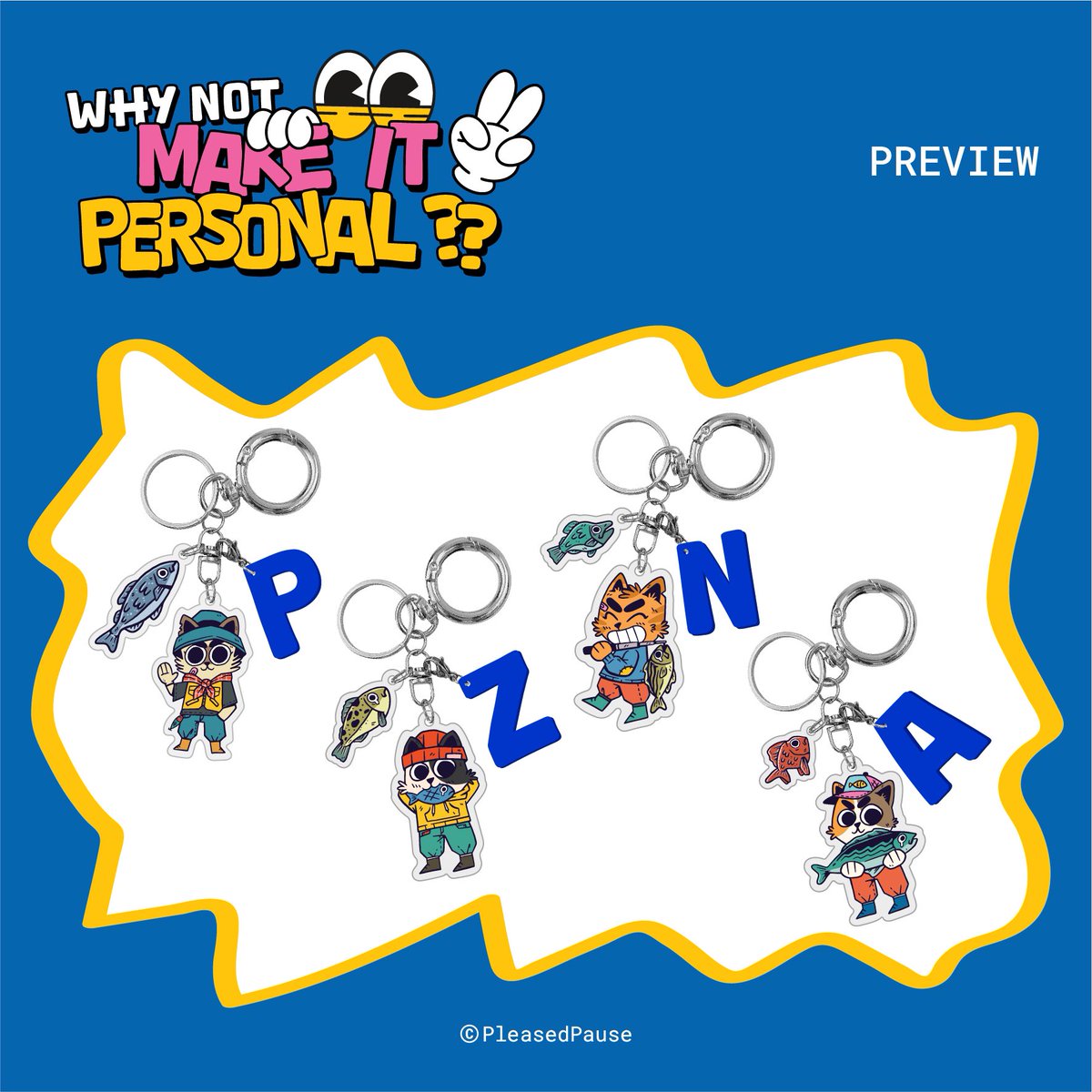 pleasedpause's tweet image. Halooo!
Aku jual ready stock keychain akrilik temanya kucing lagi mancing ikan 😺🎣🐠 ada 4 ilustrasi yang bisa dipilih.

Ada 2 pilihan, keychain only dan with custom Alphabet. Uda print 2 sisi juga ya.

Kalo ada yang interest boleh drop ur @ nanti aku tag.
Thank you 💕