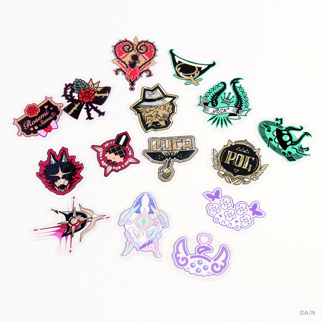 FACE DECOR COLLECTION Vol.2 グッズ紹介②】 ステッカーや缶バッジは