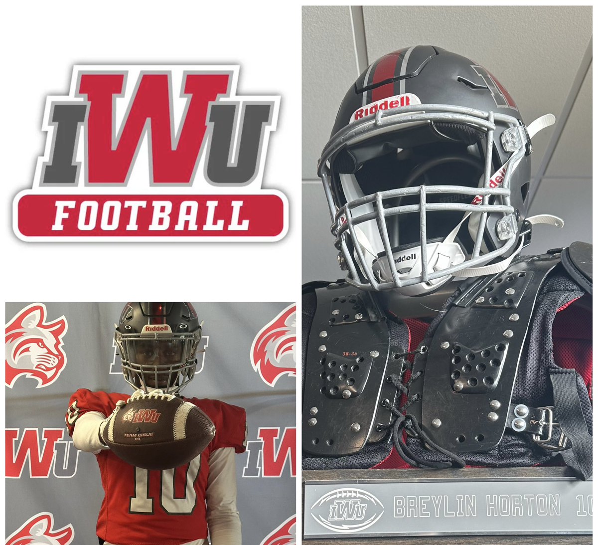 Breylin Horton (@bhort5) on Twitter photo Had a Great overnight official visit at <a href="/IWUWildcats/">Indiana Wesleyan University Wildcats</a>. Big thanks to <a href="/Coach_Cush/">Jaylen Cushenberry</a>, <a href="/Coach_Rode/">Andrew Rode</a>, <a href="/Coach__AT/">Austin Taylor</a>, <a href="/CoachBacchusIWU/">Devin Bacchus</a> for your time. Looking forward to returning!
<a href="/COACHSPECHT28/">Steve Specht</a> <a href="/StXFB/">Bomber Football</a> <a href="/DFO_AJ/">Andrew Foster Jr.</a>; <a href="/MyRecruitBoard/">MyRecruitBoard</a> <a href="/gobigrecruiting/">Go Big Recruiting</a> Had a Great overnight official visit at <a href="/IWUWildcats/">Indiana Wesleyan University Wildcats</a>. Big thanks to <a href="/Coach_Cush/">Jaylen Cushenberry</a>, <a href="/Coach_Rode/">Andrew Rode</a>, <a href="/Coach__AT/">Austin Taylor</a>, <a href="/CoachBacchusIWU/">Devin Bacchus</a> for your time. Looking forward to returning!
<a href="/COACHSPECHT28/">Steve Specht</a> <a href="/StXFB/">Bomber Football</a> <a href="/DFO_AJ/">Andrew Foster Jr.</a>; <a href="/MyRecruitBoard/">MyRecruitBoard</a> <a href="/gobigrecruiting/">Go Big Recruiting</a>