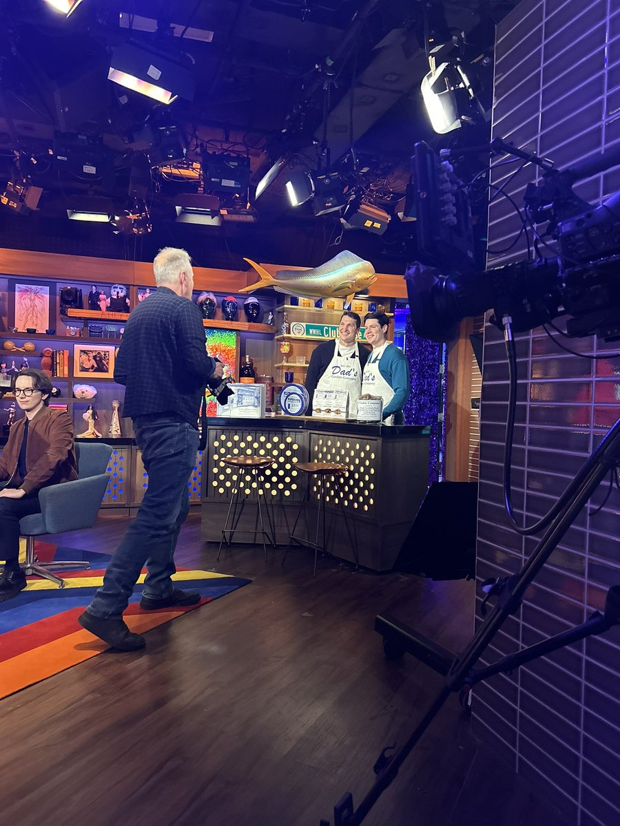 Emma Prince (@emilooms) on Twitter photo Anyone want to see some good ole St. Louis boys on tv tonight?
Catch <a href="/chadhuber/">Chad Huber</a> hawking his cookies (<a href="/DadsCookieCo/">Dad's Cookie Company</a>) on <a href="/BravoWWHL/">Watch What Happens Live!</a> tonight at 9 pm CT on the Bravo channel. Anyone want to see some good ole St. Louis boys on tv tonight?
Catch <a href="/chadhuber/">Chad Huber</a> hawking his cookies (<a href="/DadsCookieCo/">Dad's Cookie Company</a>) on <a href="/BravoWWHL/">Watch What Happens Live!</a> tonight at 9 pm CT on the Bravo channel.