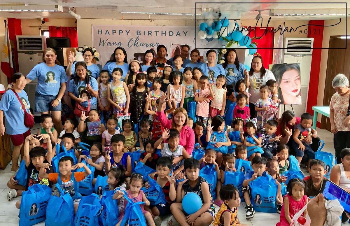 Today, as we celebrate Wang Churan’s birthday, our first priority is giving back. We are feeding 100 children, giving them a pair of slippers and a bag of groceries. Bring joy to 100 children - because every smile brightens our community.🙏🏻♥️

Happy Birthday, #WangChuran 🥳🎂