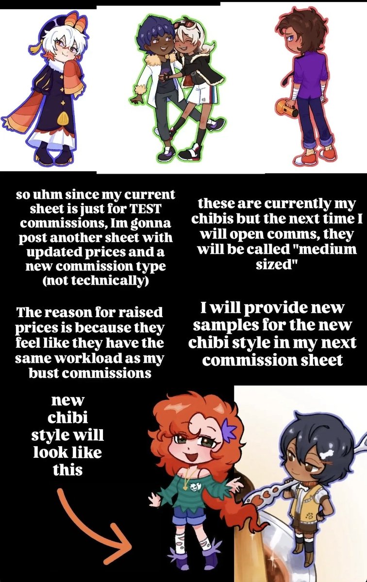 yellowssxx's tweet image. Hi!! I'm going to close my test commissions and I will do a lot of preparations and re-assessment of prices! thank you! ~~☆