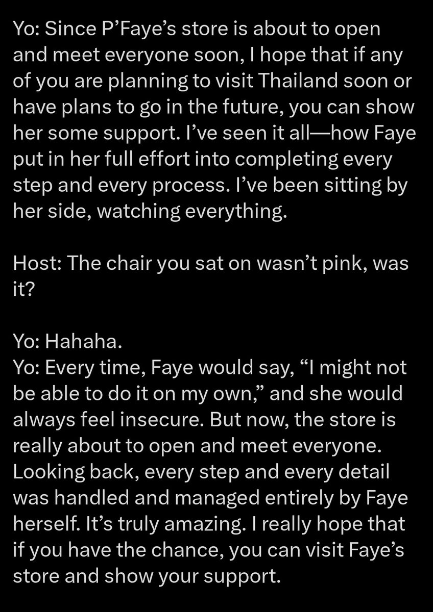 haxorus97's tweet photo. Ever since the fandom started. We know that BLANK, fandom and Yoko changed Faye's life. The day when Yoko came into Faye's life. Faye's life turned upside down. The changes that some people kinda took it bad (word "bad" is big word but let me used it, some of her solo fans that was with her from the start think it was not her, little did they know the real Faye was about to go out from party box) thinking as a major changes of Faye when she starts not doing the things what party life girl she used to. Some of us are used to arguing about Faye's changes, they said it was because of a contract and not because of Yoko. But if you put BLANK, fandom and the girl's name Yoko Apasra. Even a blind person knows and notices the good changes to Faye's life. She wants to be alone, she wants peace, and she starts diverging herself from old colleagues, (but still we don't know the real truth behind the separation with her old colleagues) and now Faye starts to go business on her own with the support of her FayeMily and from the girl that always stays behind her, the only girl that knows how to read her and the only girl that shows and feel that love is really indeed beautiful.

-------
Opinion ko to. Wag kayong ngumawa dyan. Gumawa din kayo ng inyo. All opinions are valid. Except if your opinions are rude and disrespectful. Ekis agad. 

LOVE LIKE FOREVER D2
#FayeYoko1stFMxTaipei