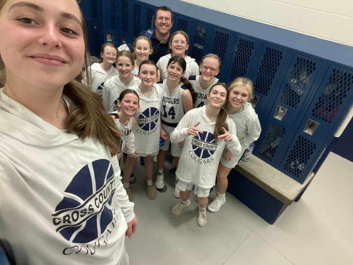Proud of this group of girls!  Finished the season with another win today in our last full game!  Loved getting to coach them and hope they developed a love for the game!  Had to do a selfie like the HS girls have been doing to end our season!  Heart and Hustle!  ♥️ 🏀