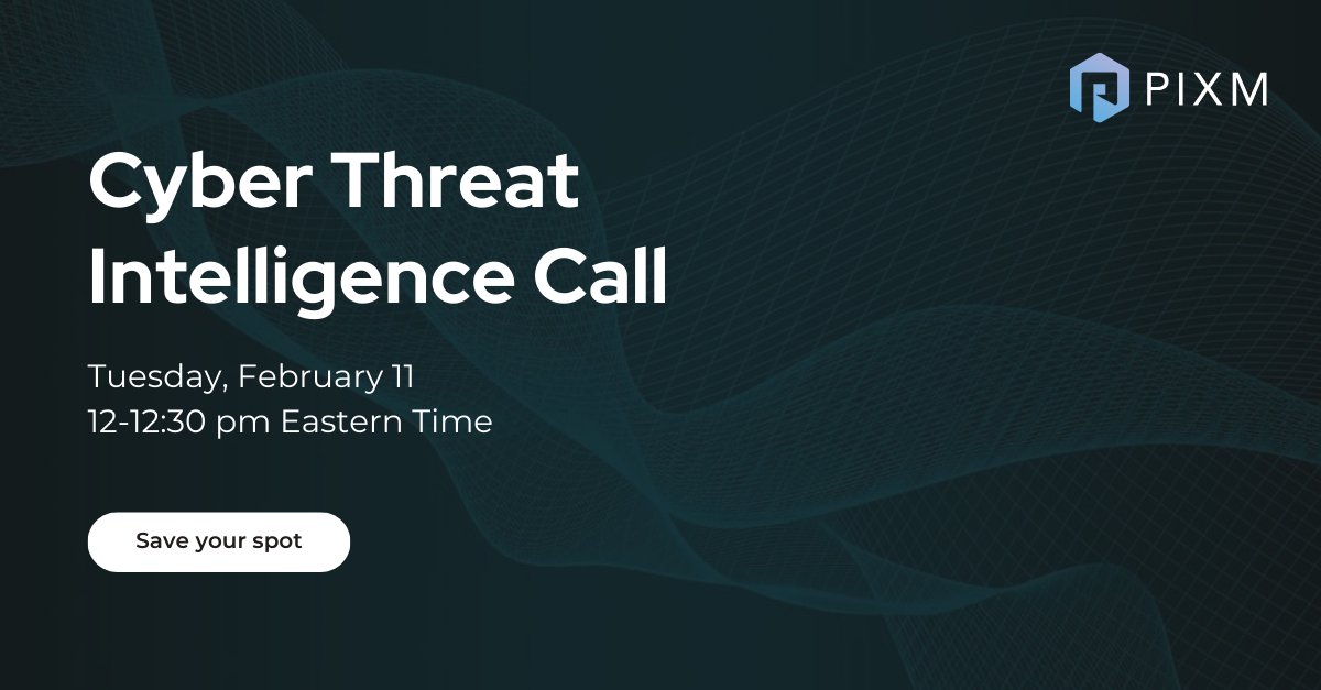 Stay ahead of evolving phishing threats. Join Pixm's free phishing threat roundtable. Get real-time insights on zero-day attacks and protect your clients. Save your spot here: www2.pixmsecurity.com/cyber-threat-i…