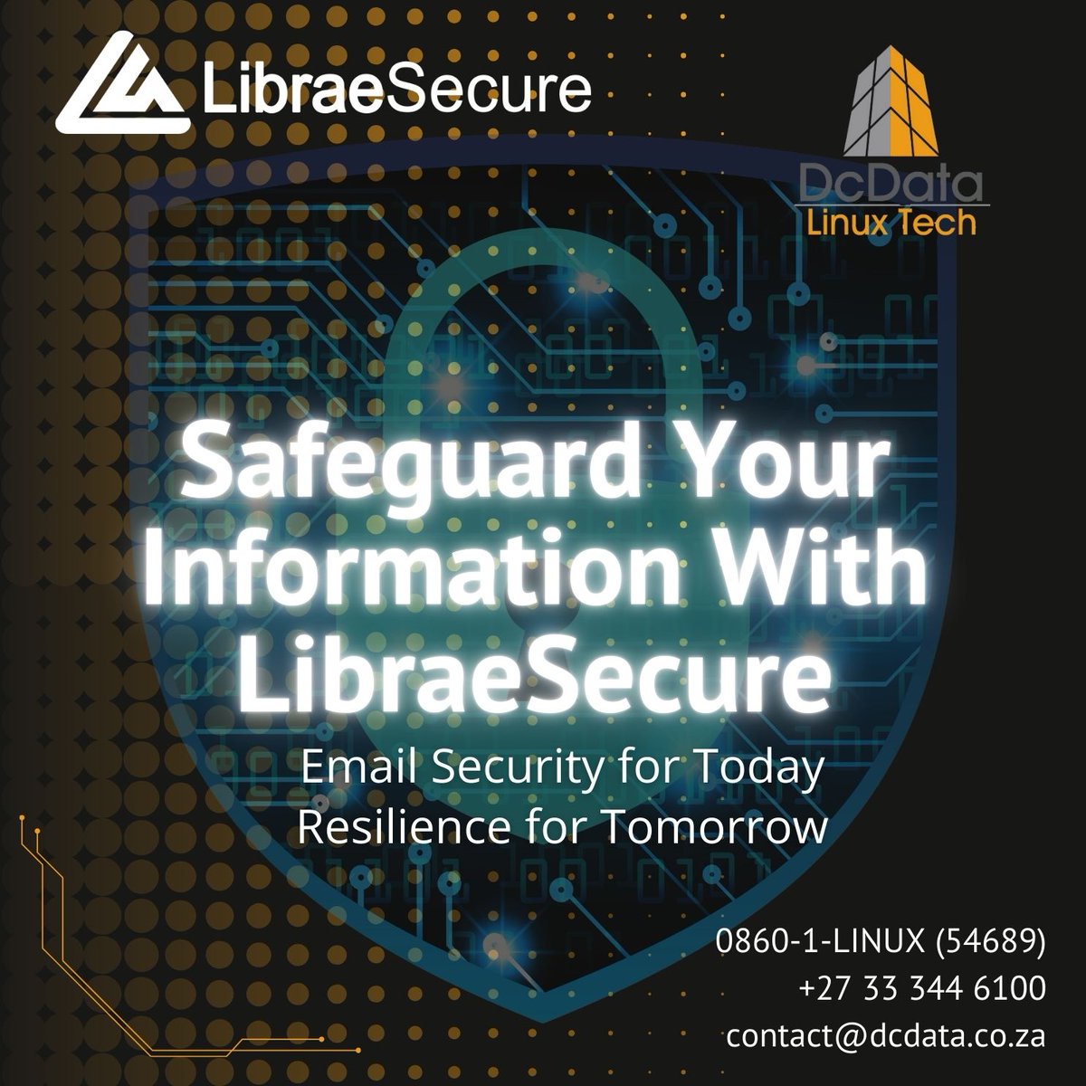 dcdata's tweet image. Future-Proof Your Email Security with LibraeSecure
Safeguard your communication. Stay one step ahead.
Ready to experience cutting-edge email protection? Contact us today!

#LibraeSecure #CyberThreats #ProtectingYourBusiness
