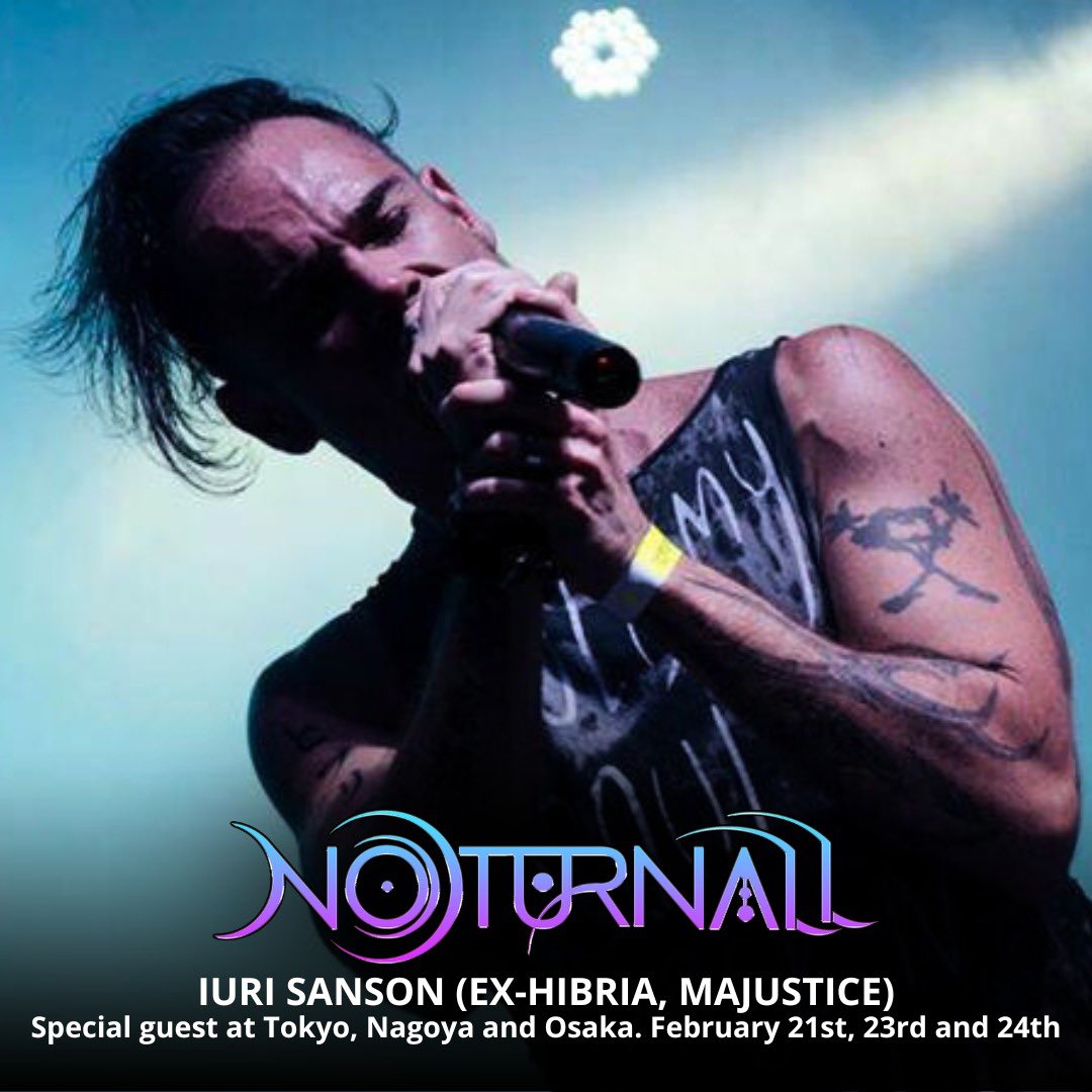 thibianchi's tweet photo. Noturnall is honored to announce five special guests for our shows in Japan, the incredibly talented Yo Onityan (Solo Guitar Player), Iuri Sanson (ex-Hibria, Majustice), Jien Takahashi (Majustice, Violet Eternal), Jinn Jeon (Illusion Force) and Pedro Torchetti (Storia) https://t.co/dhXUkQSHno