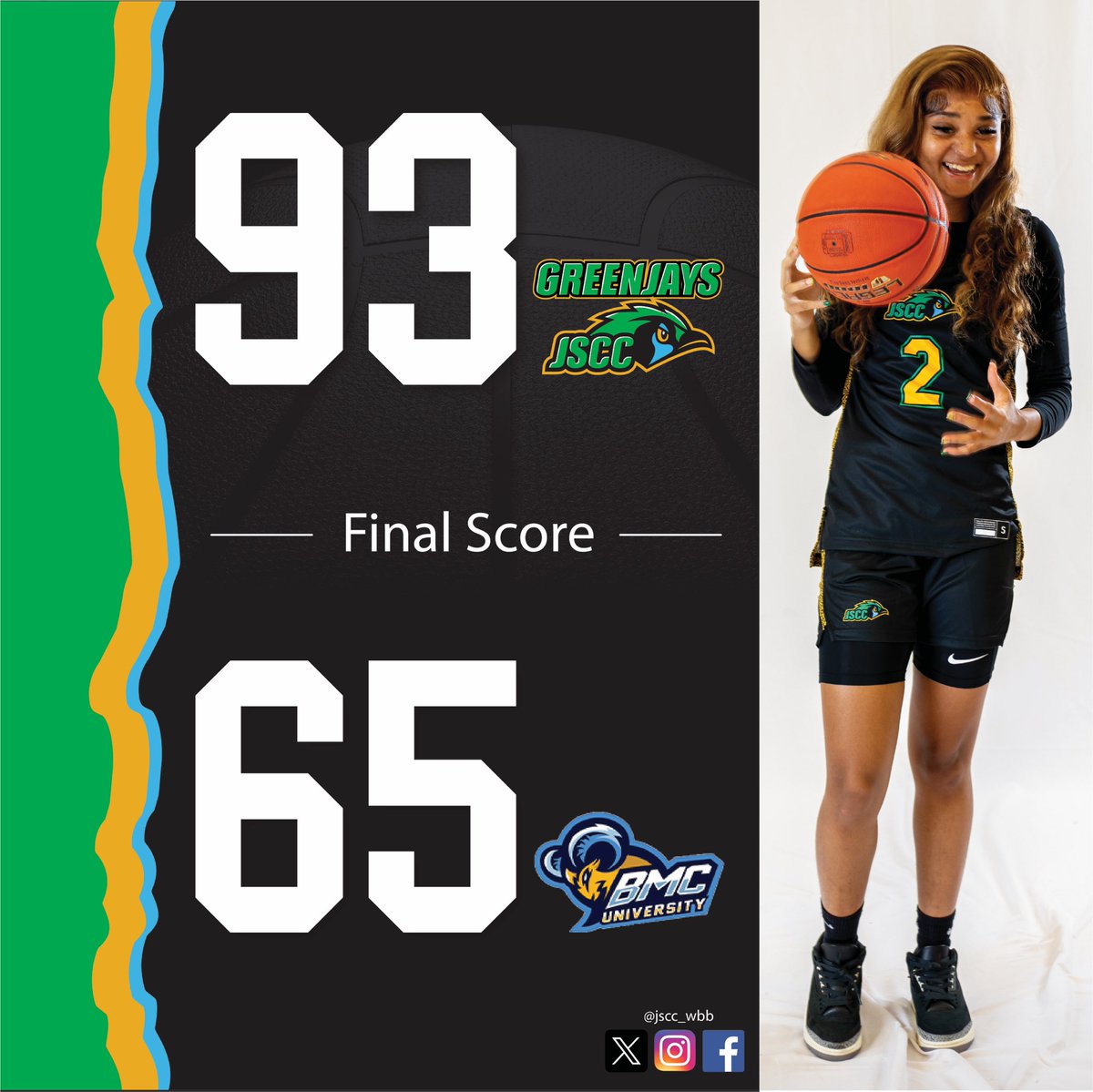 Greenjays get a 93-65 win against Blue Mountain College JV. We’ll be back in action Thursday night at Roane State.