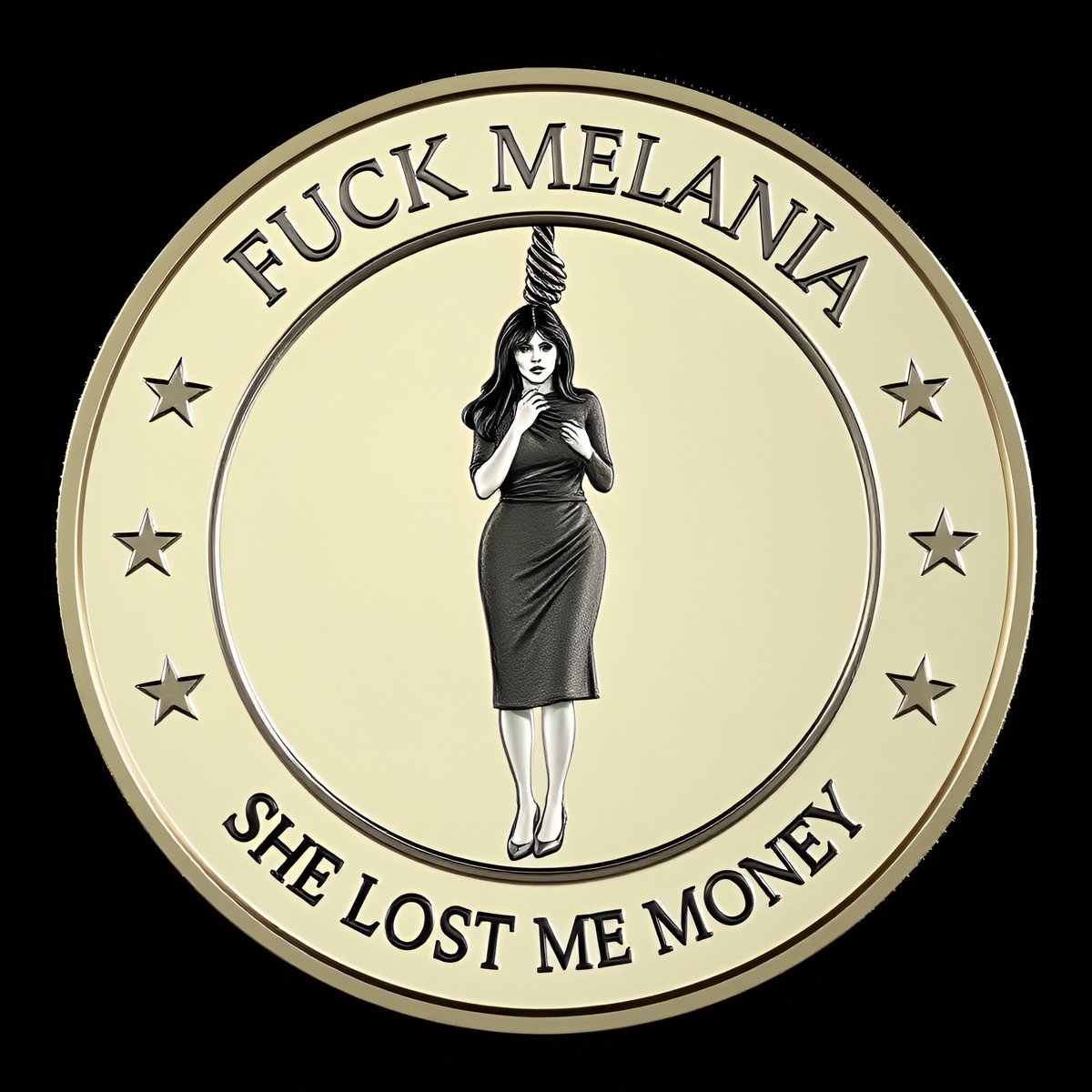 james1100011's tweet photo. @greg16676935420 @JeffBezos @realDonaldTrump @JDVance 2yAYvvV1C3J7a7i4D8xPc9Gj8bfKqyoS13HYjij9pump 
Here's a better coin! 
It's a fuck Melania trump coin! https://t.co/J0WG17eBjt
