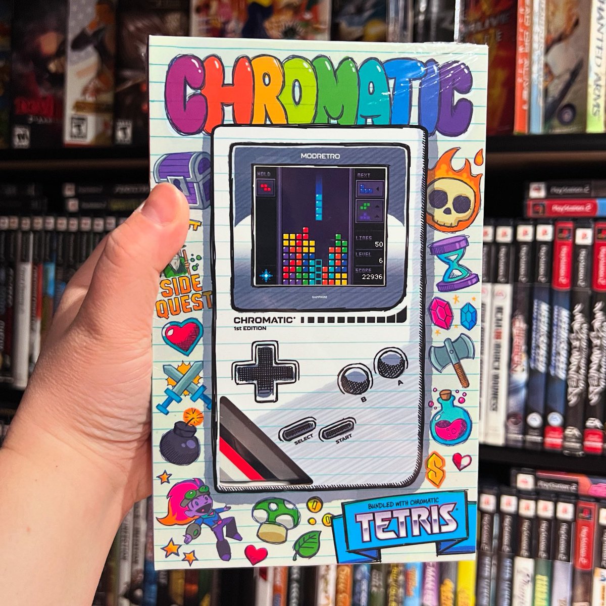 GamerAhmer's tweet image. Finally scored one! @gamestop is starting to dwindle down on these so I’m pumped I scored one! @modretro #chromatic  #modretro #gamestop #videogames #games #gamer #gaming #retrogaming #gamerahmer #gameboy #gameboycolor #gbc #pickups