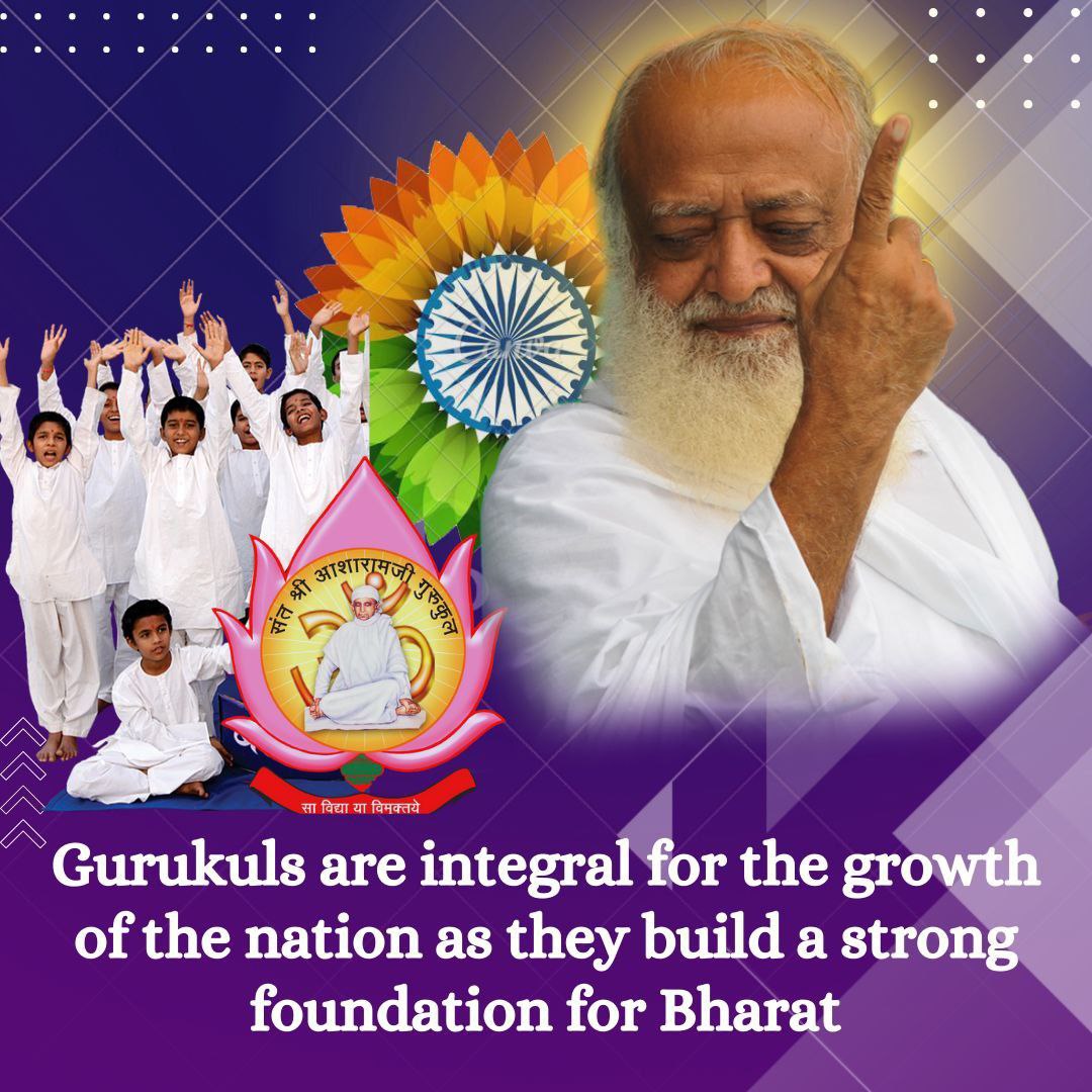 sushilsharmasrs's tweet photo. Sant Shri Asharamji Gurukul में भारतीय संस्कृति की पद्धति द्वारा शिक्षा दी जाती है। यहाँ लौकिक विद्या के साथ आध्यात्मिक ज्ञान भी सिखाया जाता है, जो विद्यार्थियों के Building Future में अहम भूमिका निभाता है।
#NurturingYoungMinds https://t.co/vdNP0BfBdF