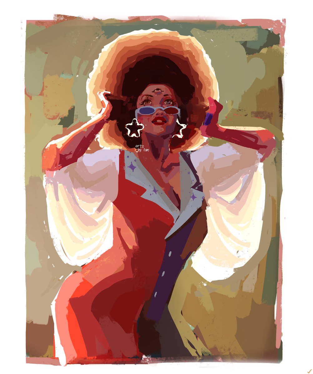 how i think garnet would look like decades before steven was born
