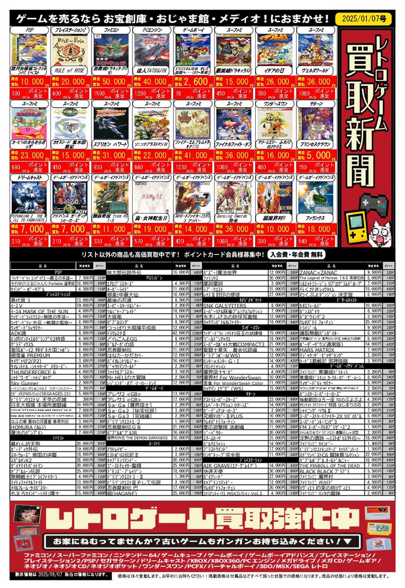 押し入れにレトロゲーム、眠ってませんか？