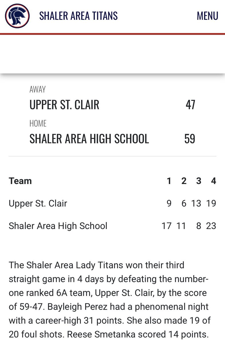 Career High Buckets and a Dub!!

Have yourself a game <a href="/bayleighperez1/">Bayleigh Perez</a>🔥 The selfless, push the ball ahead with the pass PG, goes for a career high 31 tonight💥 Including 19 of 20 from the FT line😮‍💨

Did we mention she’s awesome?!🤩

#ATTACK #GetBuckets #StrickHoopsFam