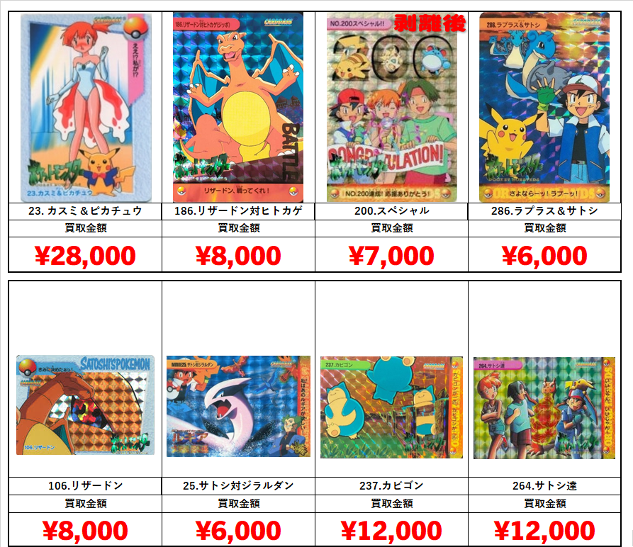 ポケモン 1998 アニメコレクション カスミ＆ピカチュウ 23 psa9 【公式