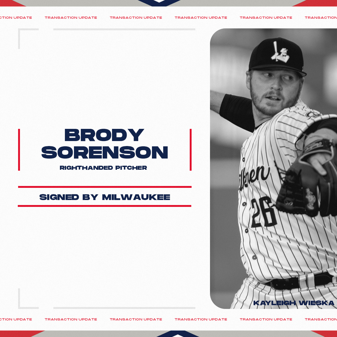 American Association (@aa_baseball) on Twitter photo January 16 Transaction: <a href="/MKEMilkmen/">Milwaukee Milkmen</a> signed RHP Brody Sorenson (@sorenson_brody).
The @umcbaseball alum made his professional debut in 2024 with Milwaukee and the <a href="/TheChicagoDogs/">Chicago Dogs</a>.
baseball.pointstreak.com/player.html?plโฆ January 16 Transaction: <a href="/MKEMilkmen/">Milwaukee Milkmen</a> signed RHP Brody Sorenson (@sorenson_brody).
The @umcbaseball alum made his professional debut in 2024 with Milwaukee and the <a href="/TheChicagoDogs/">Chicago Dogs</a>.
baseball.pointstreak.com/player.html?plโฆ