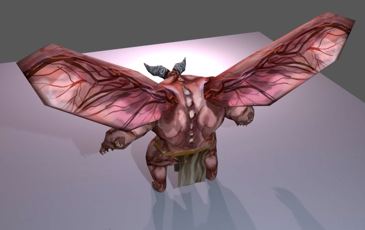 GPrime85's tweet photo. Modeled and textured a boss for the game jam. Doesn't look enough like the concept drawing, but not bad for one day! https://t.co/IGLqkCKjE1