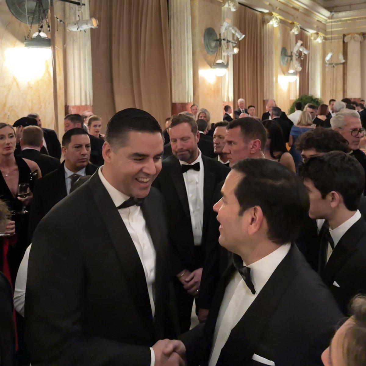 Tonight I had the pleasure of meeting <a href="/marcorubio/">Marco Rubio</a> &amp; congratulated him on his unanimous confirmation by the Senate as Secretary of State. Looking forward to working with you and your team 🇲🇹 🇺🇸