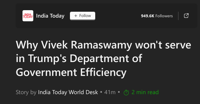 JUSTICEwithDROC's tweet image. Welp! Tokens loved to be spent x #VivekRamaswamy was the first to be cut from DOGE. Vivek is an example of many #ModelMinority x colonized BIPOC  ppl who pander to white supremacy.They  easily forget they are hated by the same group t of ppl they desperately want to be a part of.