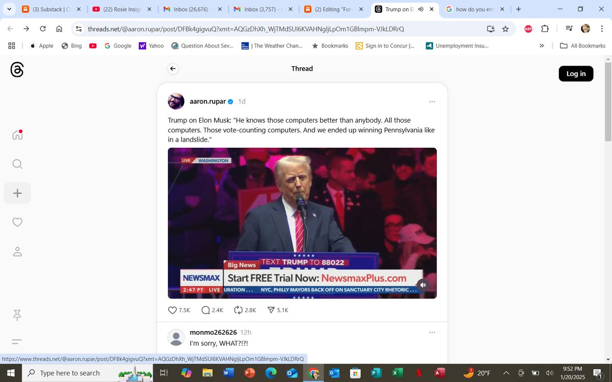 open.substack.com/pub/eleanorsda…
The bloviated megalomaniac has implicated himself in yet another coup
<a href="/HouseDemocrats/">House Democrats</a> <a href="/JessicaDenson07/">Jessica Denson 🇺🇸 🇺🇦</a> <a href="/RepJeffries/">Hakeem Jeffries</a> <a href="/SenSchumer/">Chuck Schumer</a> <a href="/maddow/">Rachel Maddow</a> <a href="/AOC/">Alexandria Ocasio-Cortez</a> 
#trump #democracy #constitution #Inauguration2025 <a href="/POTUS46Archive/">President Biden Archived</a> <a href="/KamalaHQ/">Kamala HQ</a>