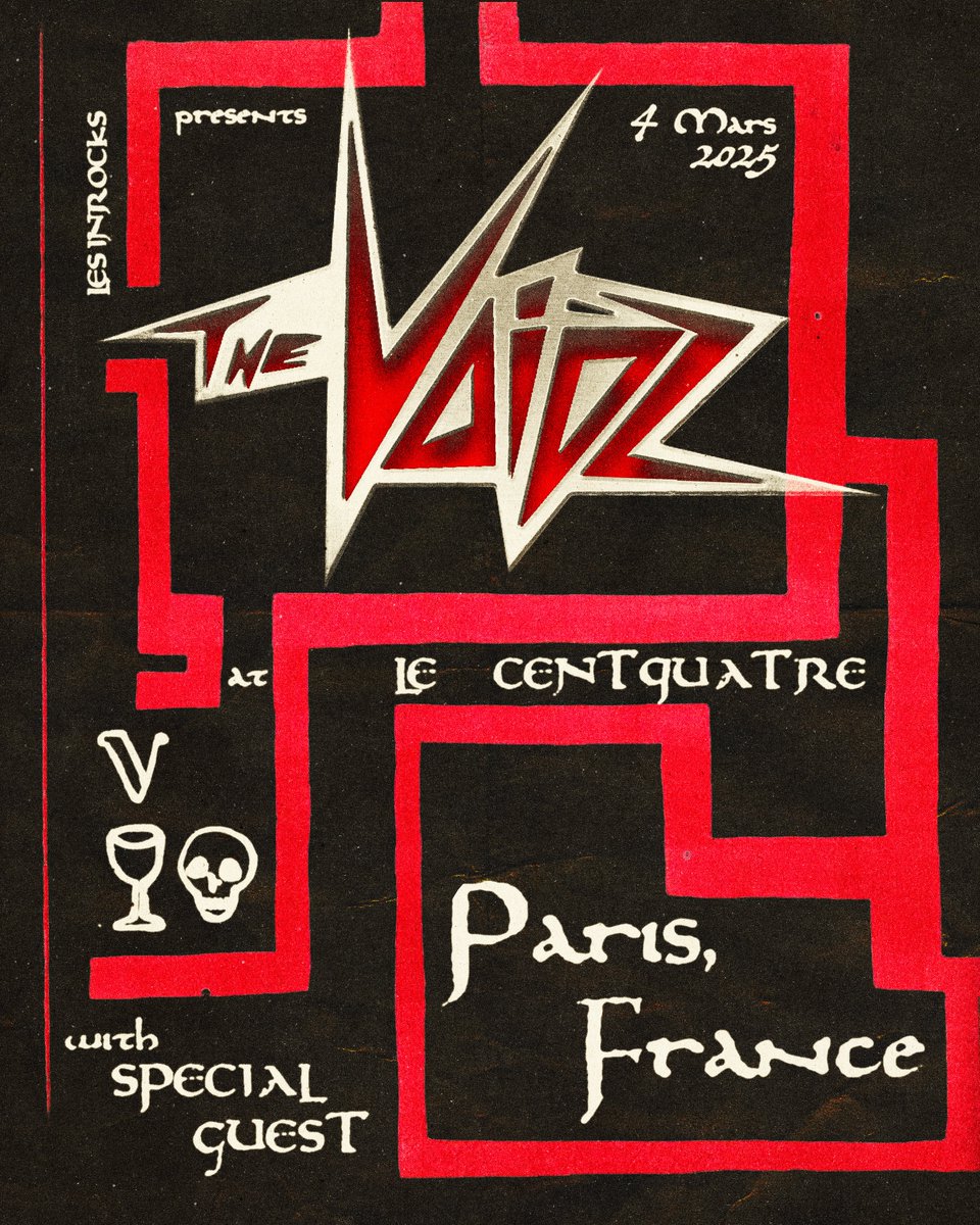 🚨 2nd show added 🇫🇷

Les InRocks Festival
MARCH 4 2025
PARIS FRANCE @ LE CENTQUATRE

tickets on sale now

link.dice.fm/A9bce73cd822